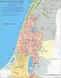 Map of the settlements of the twelve tribes of israel it took about 6 years for the tribes of israel to conquer the land of canaan and to overcome the military might of the ancient canaanites according to joshua 14. Map Of Israel And Judah 880 Bc Maps On The Web Ancient World History Ancient History Timeline Map