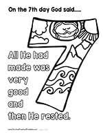 Each page features the day number, a graphic to color, the bible verse reference, and a section to fill in what god created each day.please note that this is a digital download and not a physical product.gra. Days Of Creation Coloring Pages Christian Preschool Printables