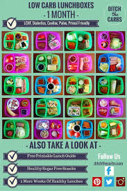 Are you dieting, feeling peckish, and a picky eater? Low Carb Lunches For Kids 1 Month Of Ideas Printable List