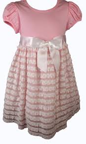 Bonnie Jean Pink Polka Dot Ruffled Girls Dress Treasure Box Kids