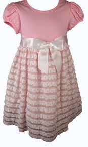 bonnie jean pink polka dot ruffled girls dress treasure box kids