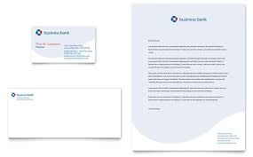 Download layouts for indesign, illustrator, word, publisher, pages. Business Bank Business Card And Letterhead Template Design By Stocklayouts Letterhead Template Letterhead Template Word Letterhead