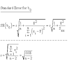 So standard errors are basically like standard deviations but not really. Descriptive Statistics Simple Linear Regression Parameter B 0 Standard Error For B 0