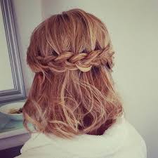 The half up braided crown short hair is one such unique hairstyle which can look casual yet classy at the same time. Cute Braided Hairstyles For Short Hair Easy Braid Haristyles