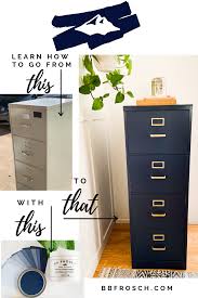 Painted Metal Filing Cabinet Using Bb Frosch In A Sprayer Bb Frosch In 2020 Filing Cabinet Furniture Makeover Home Diy