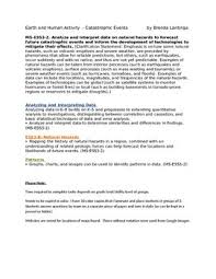 Ms Ess3 2 Earth And Human Activity Catastrophic Events Ngss Aligned Catastrophic Events Human Activity Severe Weather