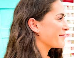 Silver Small Hammered Hoop Earrings, Tiny Sterling Silver Jewelry, Huggie  Hoops