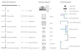 The floorplans include an electrical legend, and electrical fittings, lights and outlets are shown. Network Layout Floor Plans Solution Conceptdraw Com