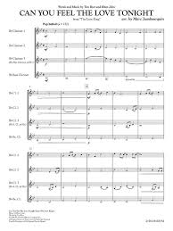 Em en parfaite c harmonie. Can You Feel The Love Tonight The Lion King Quatuor De Clarinettes Laflutedepan Com