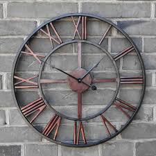 Oversized 3d Retro Roman Wrought Iron Vintage Large Decorative Wall Clock Big On Wall In Wall Clocks From Big Wall Clocks Large Wall Clock Retro Wall Clock