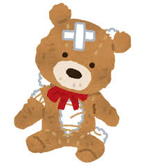 ボロボロのクマのぬいぐるみのイラスト | かわいいフリー素材集 いらすとや