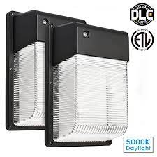 Led Wall Pack Outdoor Light Photocell Included Dusk To Dawn Barn Light 25w 250w Equiv Ultra Bright Dlc Security Lights Wall Packs Garage Lights Exterior