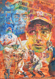 DiMaggio Painting by Jerry Blank