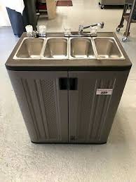 A trained professional can help you find out the cause and repalce the malfunctionaing part. Portable Sinks By Pratts Direct Sink 4 Four Compartment Hot Water Hand Wash Sink Ebay