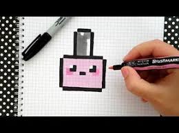 Comment Dessiner Une Glace Kawaii Avec Un Noeud Papillon Youtube Pixel Art Facile Pixel Art Dessin Quadrille