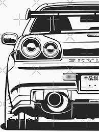 Maybe you would like to learn more about one of these? Skyline R34 Gtr Essential T Shirt By Olegmarkaryan Nissan Gtr Skyline Nissan Skyline Gt Nissan Skyline