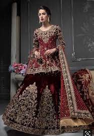 Indian Bridal Ghagra Choli In Beautiful Maroon Red Color Model B 1797 In 2022 Indian Bridal Dress Red Bridal Dress Bridal Dresses Pakistan
