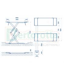 Produzione da azienda partner di italcom. Ponte Sollevatore A Forbice Portata 3500 Kg Omcn 719 Motore Trifase