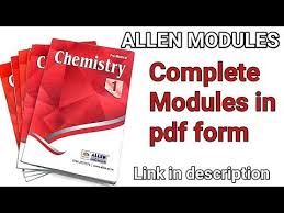 Allen Kota Chemistry Modules Chemistry Complete Modules In Pdf Form Link In Description Youtube Chemistry Booklet Pdf Kota
