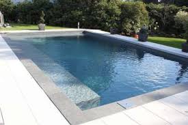 Beckenrandsteine Granit Mountain Grey Schwimmbad Bauen Schwimmbader Schwimmbecken