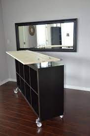 This bar would not have been possible without the original post. Ikea Hack Expedit Standing Desk Esszimmer Bar Ikea Diy Kucheninsel Diy
