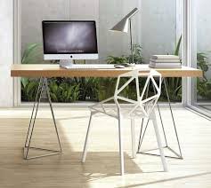 Lot de 2 tréteaux pliables compactes poignée transport dim. 20 Idees Pour Realiser Un Bureau Avec Des Treteaux Diaporama Photo