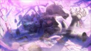 Chariot is a pale skinned female wearing a dress with black and white tones. Black Rock Shooter Vs Chariot Preview Youtube