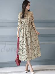 Long Sleeved Butterfly Fine Flower Pattern Chiffon Long Length Wearing Temperament Maxi One Piece 13012756 Maxi Dresses Dresses One Piece Dress Dress Brokat