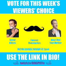 Read on to find out how. Bingpot Trivia Choicepot Vote Now On This Week S Viewers Choice 10 Questions On A Subject Picked By You This Week It S A Throw Down Between Serial Killers Famous Staches And The Most