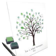 Anstatt etwas in ein klassisches gästebuch zu schreiben, lassen die. Gastebucher Leinwand Hochzeit Fingerabdruck Baum Gastebuch Personalisiert Keilrahmen 30x40cm Mobel Wohnen A2privathospital Dk