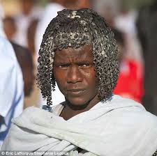 The tiny braids with crown… The Ethiopian Tribes Who Use Butter To Style Their Hair Incredible Photos Reveal The Elaborate Curled Creations Of The Afar People And The Hamer Who Mix Ghee With Red Ochre To Spectacular