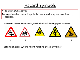 The reason hazard symbols are so useful is that they work in any language since they do not use. Hazard Symbols