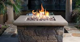 Bond Manufacturing Corinthian 34 In Square Envirostone Propane Fire Pit 66596 The Home Depot Outdoor Fire Pit Propane Fire Pit Gas Firepit