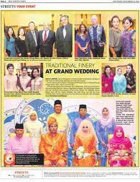 Ariff tuah tun ahmad sarji. Traditional Finery At Grand Wedding Klik