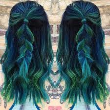Take a look at the best ways to go about it. Dark Blue And Dark Green Hair Dark Green Hair Blue Green Hair Hair Styles
