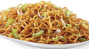 Thin and chewy egg noodles served on a plate with toppings and a bowl of soup on the side. Celebrate The Chinese New Year At Home The Panda Express Way Abc News