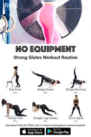 Strong Glutes Training Without Equipment Video Leg Toner Workout At Home Glute Workout Workout