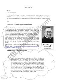 With more than five million copies sold, flowers for algernon is the beloved, classic story of a mentally disabled man whose experimental quest for intelligence mirrors that of algernon, an extraordinary lab mouse. Flowers For Algernon Activity Sheet Esl Worksheet By Greti Ercsey