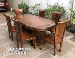 Kursi atau mebel khas jepara bisa lebih awet dan tidak mudah rusak seperti furniture atau mebel yang di buat di. Kursi Meja Makan Minimalis Dan Ukir Terbaru Kayu Jati Jepara