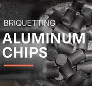 Aluminium chips briquetting with a WEIMA TH 600 M briquette press