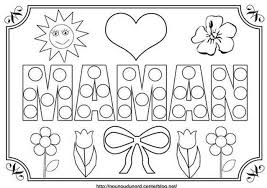 Dessin de la fête des mères: Coloriage Fete Des Meres Avec Des Gomettes Coloriage Fete Des Meres Faites Le Plein De Dessin A Imprimer Elle
