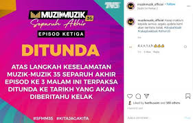 Minggu pertama (15 november) lagu terbaik minggu pertama : Separuh Akhir Muzik Muzik Dibatalkan Malam Ini Suara Merdeka
