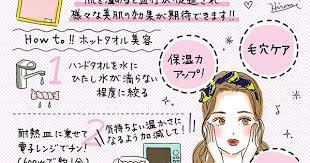 ホットタオル美容術レンジ作り方蒸しタオル保湿力効果 フェイスケア おすすめ スキンケア 化粧品 おすすめ