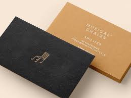 Musical Chairs Branding Presentation Business Card Minimalist Unique Business Cards Business Cards And Flyers