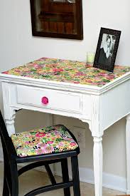 This painted vanity sat ignored for almost 2 years in the unfinished inventory before being claimed for a custom makeover. How To Use Mod Podge On Fabric Tutorial Petticoat Junktion