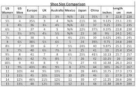 men shoe size charts activity shelter