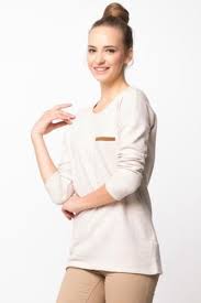 Bej Melanj Kadin Cep Detayli Bluz 260478 Defacto Moda Stilleri Moda Bluz