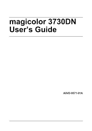 Download the latest drivers, manuals and software for your konica minolta device. Magicolor 3730dn User S Guide Konica Minolta