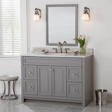 Home Decorators Collection Brinkhill 49 In W X 22 In D Bath Vanity In Sterling Gray Wi Bathroom Vanities Without Tops Grey Bathroom Vanity Marble Vanity Tops