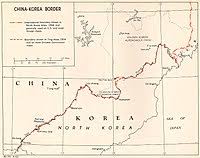 At the eastern end, china and north korea meet russia. China North Korea Border Wikipedia